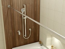 Карниз для шторки для ванны Relisan Lada 160 - фото