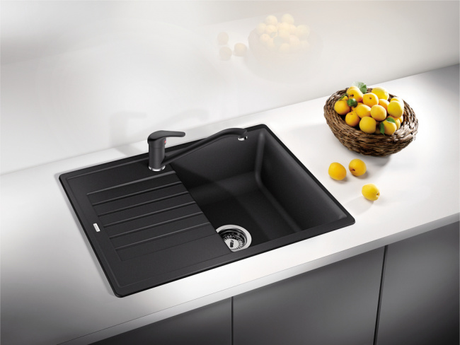 Мойка кухонная Blanco Zia 45 S Compact черный 526009 68x50 (Германия) - фото3