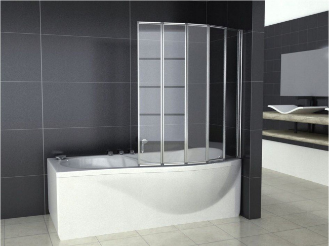 Шторка на ванну Rea Idea 120x140 REA-W0850 стекло (Польша) - фото2