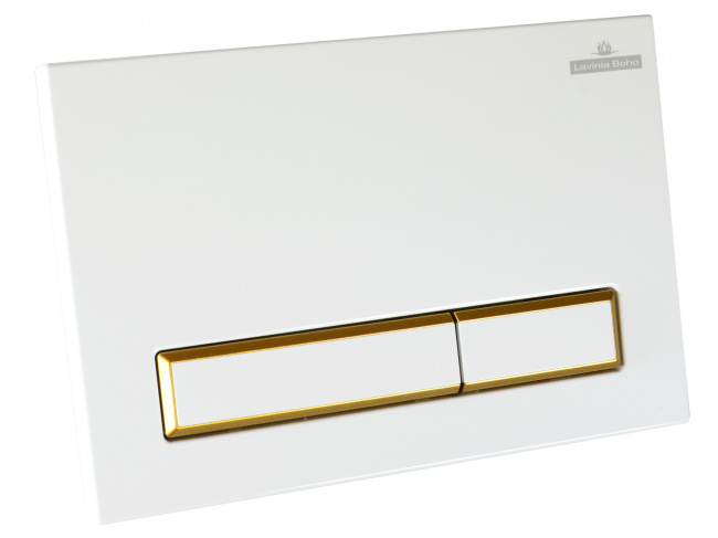 Кнопка смыва для инсталляции Lavinia Boho Relfix 38050802 белый / золотой глянец (Германия) - фото2