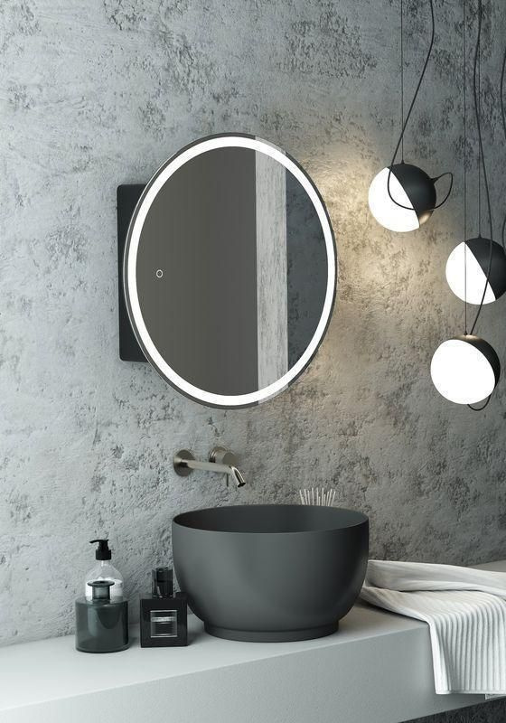 Зеркало-шкаф для ванной Континент Torneo LED  d600 - фото5