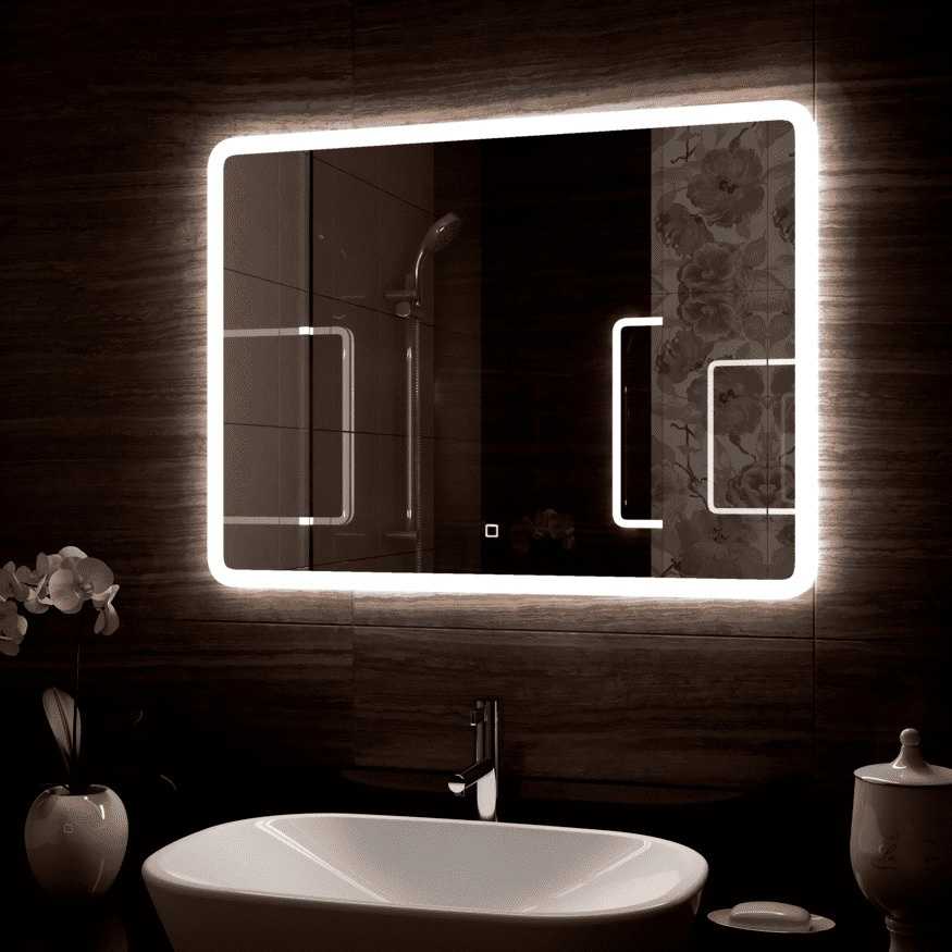 Зеркало для ванной Континент Demure LED 90x70 (Россия) - фото2