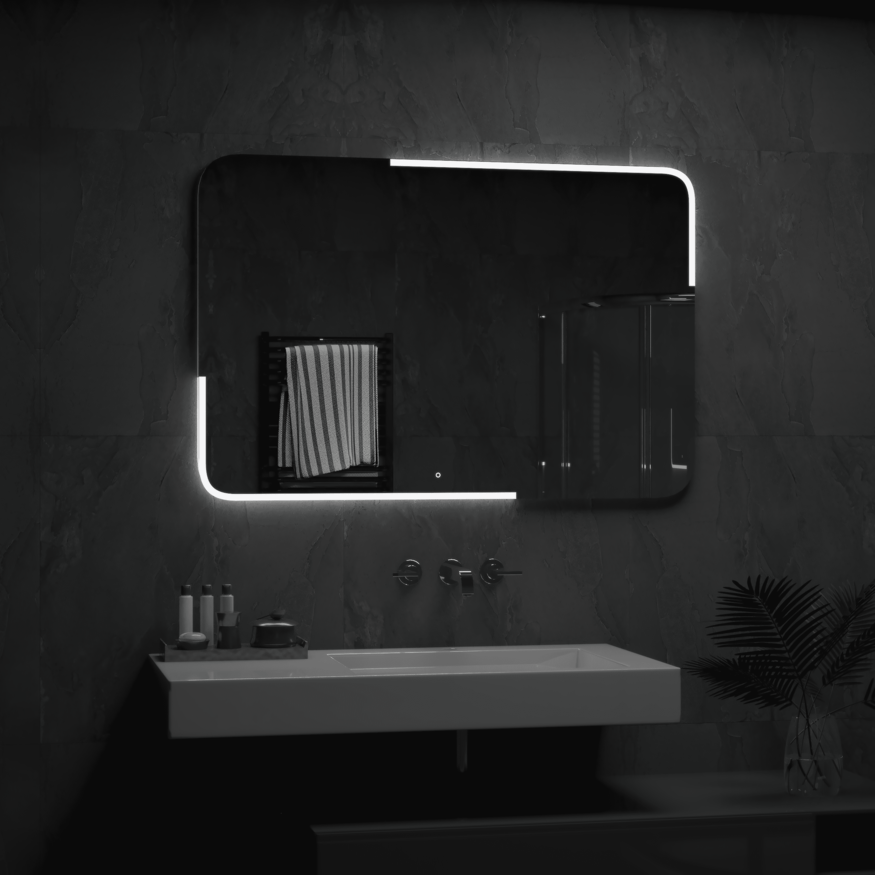 Зеркало для ванной Континент Raison LED 90x70 (Россия) - фото4
