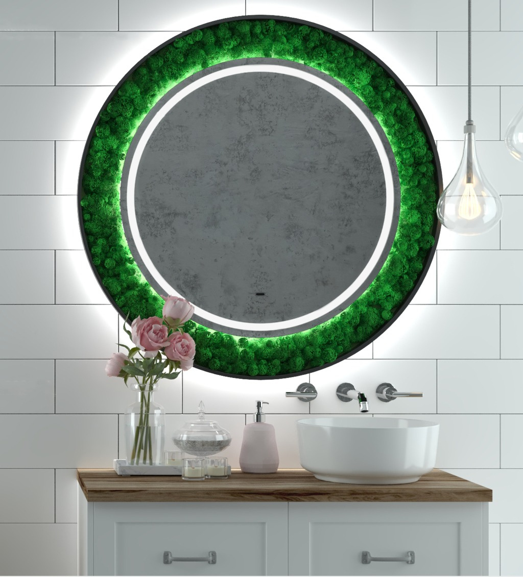 Зеркало для ванной Континент Forest LED D800 (Россия) - фото
