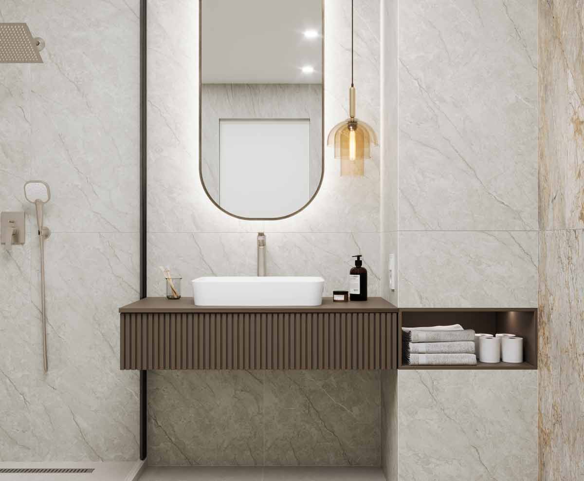 Absolute Bianco 60x120 керамический гранит карвинг лаппато - фото10