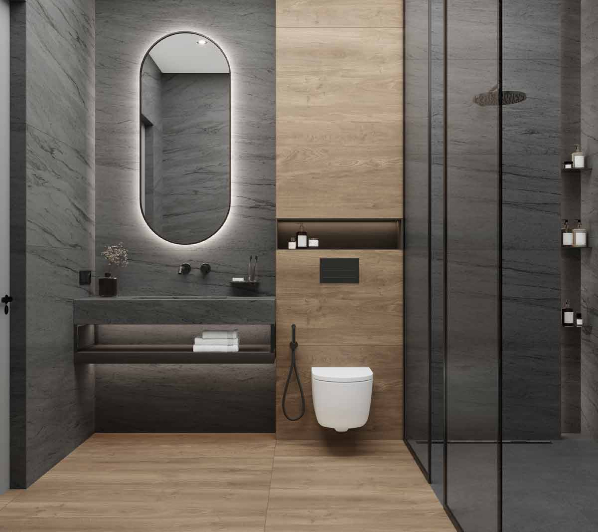 Englend Black 60x120 керамический гранит карвинг лаппато - фото8