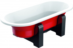 Отдельностоящая стальная ванна BLB Duo Comfort Oval Woodlinel 180x80 B80OWVM1 (Португалия) - фото