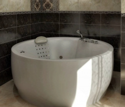 Отдельностоящая акриловая ванна Omega 180x180x55 (Россия) - фото