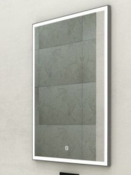 Зеркало Континент Frame Silver LED 60х80 (Россия) - фото