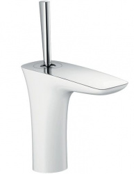 Смеситель для умывальника Hansgrohe PuraVida 110 15070400 Push-Open, белый/хром (Германия) - фото