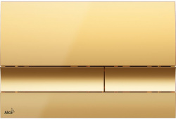 Кнопка смыва для инсталляции Alcaplast M1725 пластик золото (Чехия) - фото