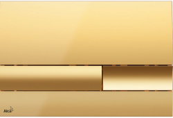 Кнопка смыва для инсталляции Alcaplast M1745 пластик золото (Чехия) - фото