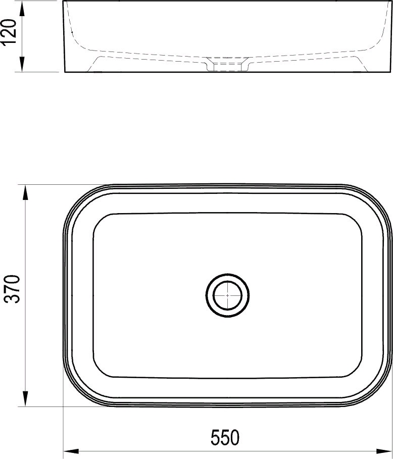 Умывальник Ravak Ceramic R SLIM 550  55x37 (Чехия) - фото4